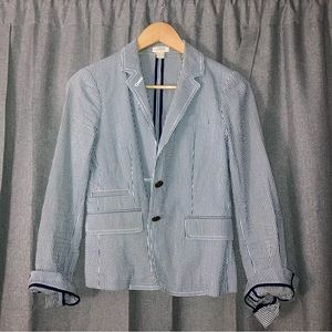 Jcrew striped seersucker blazer